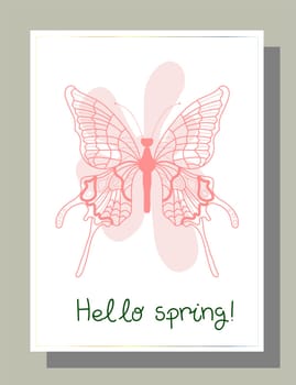 Valentine s day congratulation. Modern trendy valentine s day card. Romantic poster.