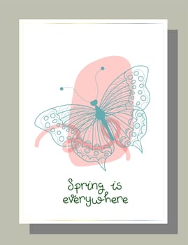 Valentine s day congratulation. Modern trendy valentine s day card. Romantic poster.