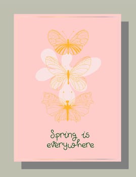 Valentine s day congratulation. Modern trendy valentine s day card. Romantic poster.