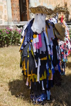 Dancer performing traditional dance, Oaxaca, Oaxaca State, Mexico