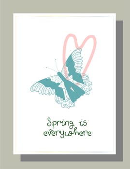 Valentine s day congratulation. Modern trendy valentine s day card. Romantic poster.