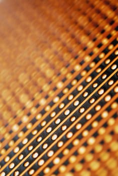 Close_up of a perforated surface