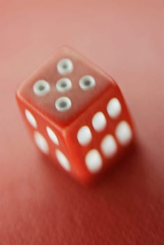 Close_up of a dice