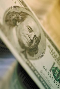 Close_up of a dollar bill