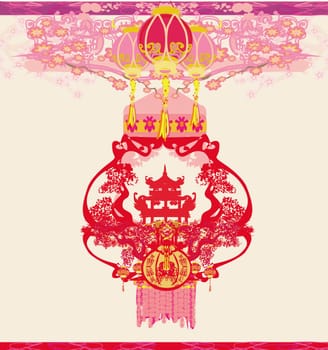 Mid-Autumn Festival for Chinese New Year - card