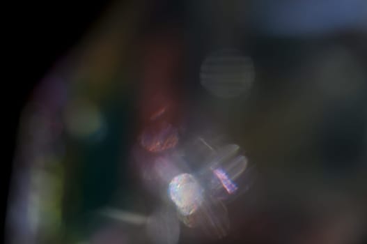 a Bokeh glam textures reflections