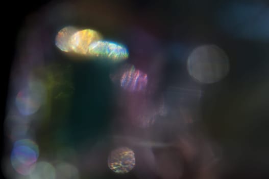 a Bokeh glam textures reflections