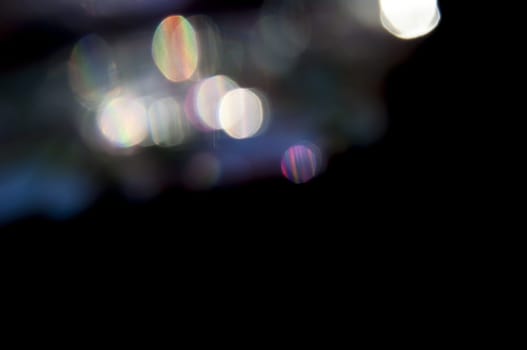 a Bokeh glam textures reflections