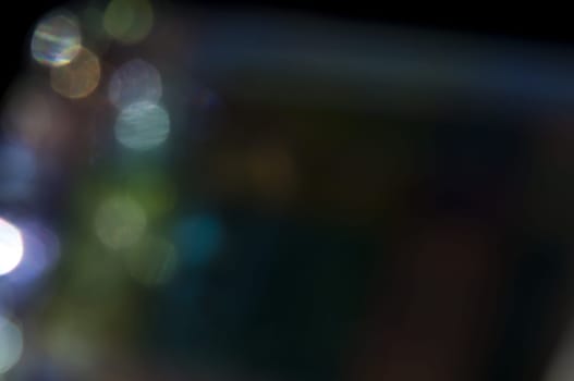 a Bokeh glam textures reflections