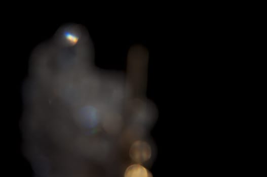 a Bokeh glam textures reflections