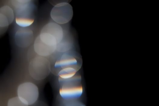 a Bokeh glam textures reflections