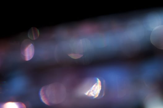 a Bokeh glam textures reflections