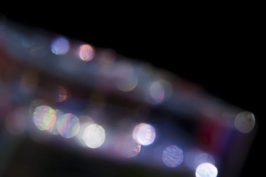 a Bokeh glam textures reflections