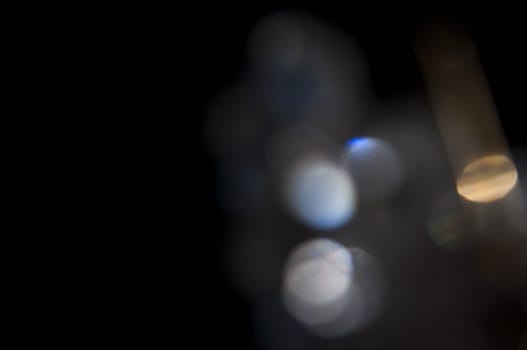 a Bokeh glam textures reflections