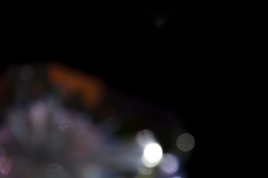 a Bokeh glam textures reflections