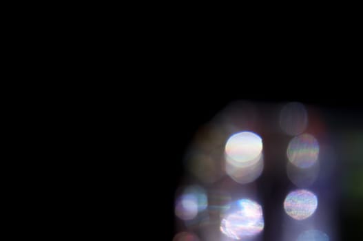 a Bokeh glam textures reflections
