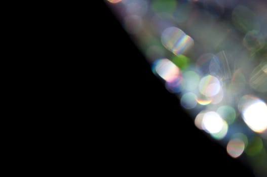 a Bokeh glam textures reflections