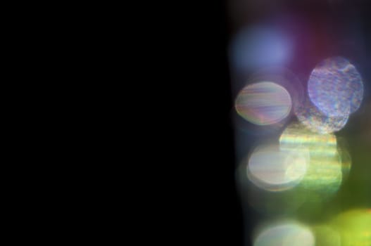 a Bokeh glam textures reflections