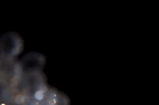 a Bokeh glam textures reflections