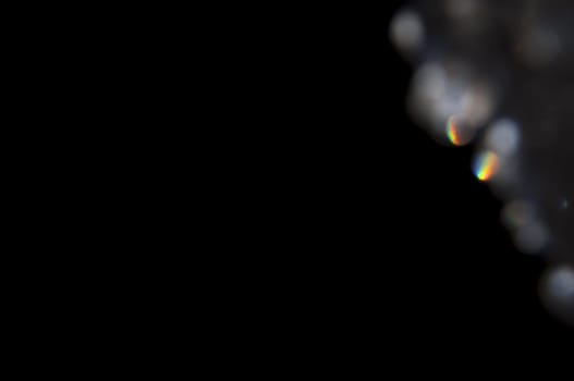 a Bokeh glam textures reflections