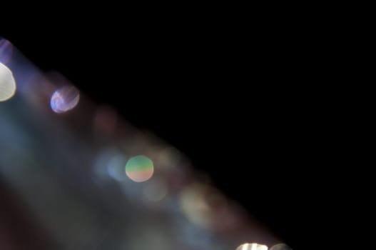 a Bokeh glam textures reflections