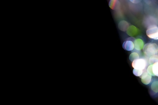 a Bokeh glam textures reflections