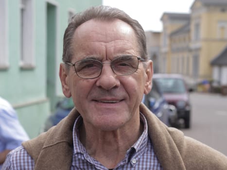 Polens Radsportlegende Ryszard Szurkowski am 04.05.2013 im Friedensfahrtmuseum Kleinmühlingen