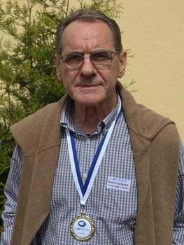 Polens Radsportlegende Ryszard Szurkowski am 04.05.2013 im Friedensfahrtmuseum Kleinmühlingen