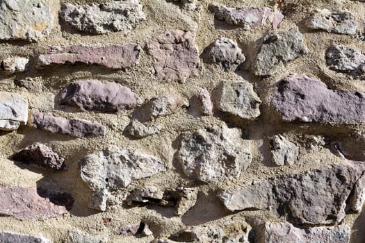 Wall of a historic building in the old town of Magdeburg