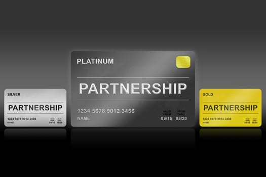 partnership platinum card on black background