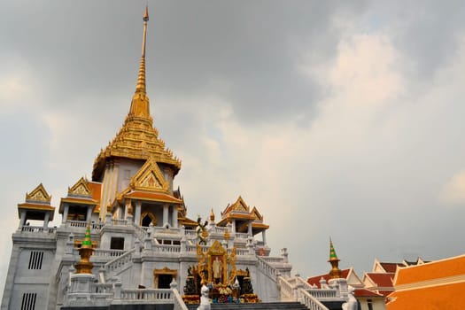 Wat Traimit, temple of golden Buddha in Yaowarat, Chinatown, Bangkok, Thailand