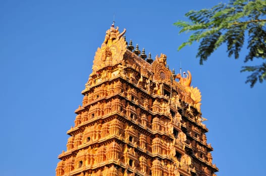 Tamilian Nainativu Nagapooshani Amman Hindu Temple in Jaffna, Northern Sri Lanka