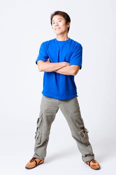 Portrait of a mid adult man standing with his arms crossed