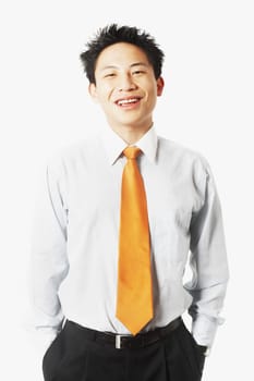 Portrait of a businessman smiling