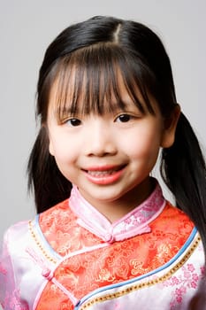 Portrait of a girl smiling