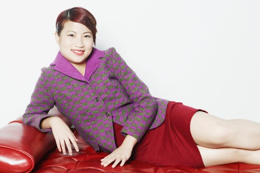 Portrait of a young woman smiling