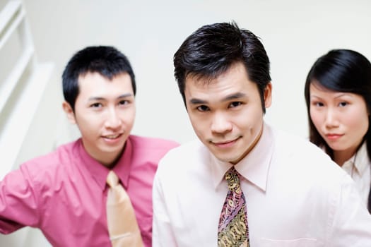 Portrait of three business executives