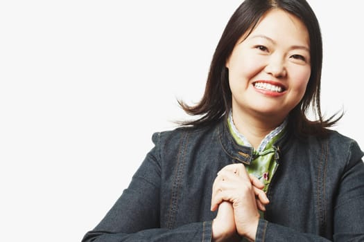 Portrait of a mid adult woman smiling