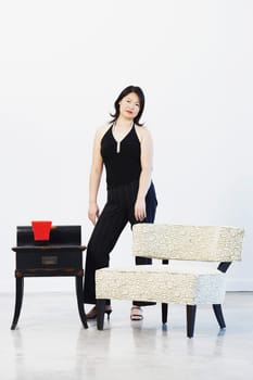 Portrait of a mid adult woman posing