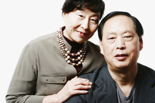 Portrait of a mature couple smiling