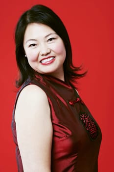Portrait of a mid adult woman smiling