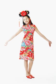 Portrait of a teenage girl posing