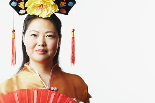 Portrait of a mid adult woman smiling