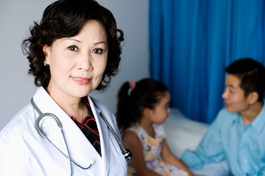 Portrait of a female doctor smiling