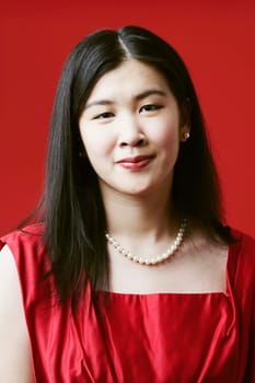 Portrait of a young woman smiling