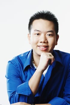 Portrait of a young man smiling