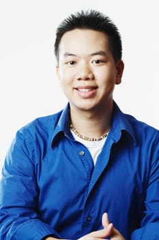 Portrait of a young man smiling