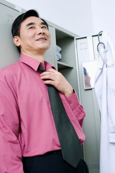 Close-up of a doctor smiling