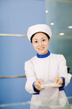 Portrait of a female nurse smiling