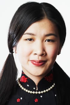 Portrait of a young woman smiling